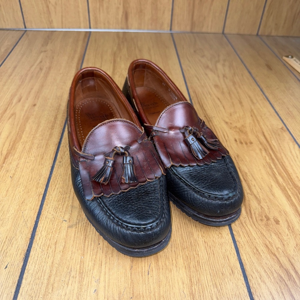 Allen Edmonds Nashua Tassel Loafers Dress Shoes Mens Size‎ 11 D Brown Black